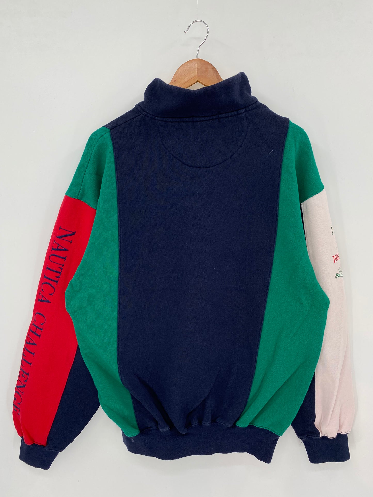 90’s NAUTICA Size L Vintage Half Zip Sweat-Shirt  / K2838
