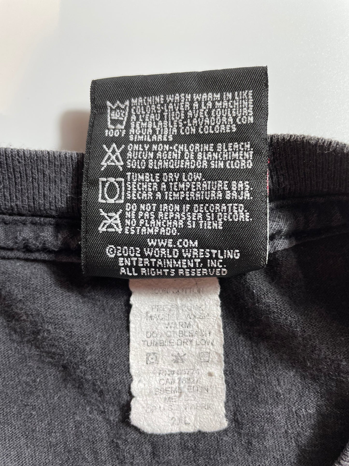 2002 STONE COLD Fuck Fear Size 2XL Vintage WWF T-SHIRT / K1852