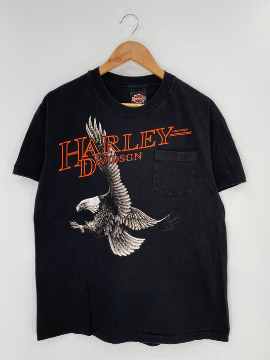 90's HARLEY DAVIDSON Made in USA Size L Vintage T-Shirt / K9391