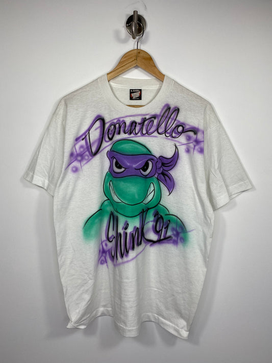 90’s Mutant Ninja Turtles Hand Paint Made in USA Vintage T-Shirt / 4977