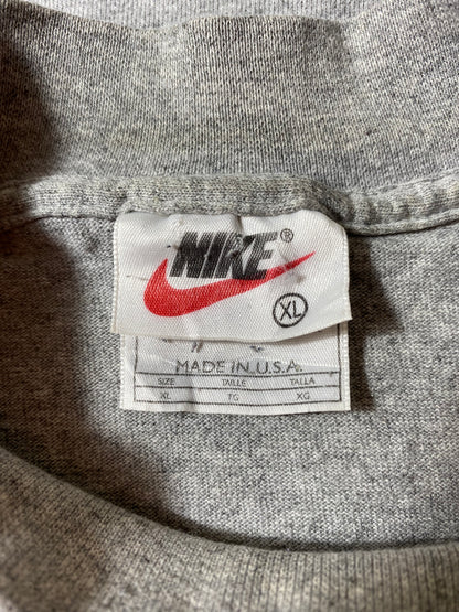 90's NIKE SWOOSH Made in USA Size XL Vintage Long-Sleeve T-shirt / K2274