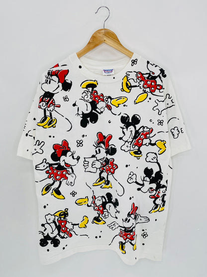 Vintage DISNEY Mickey & Minnie Size One Size (Approx. XL) Vintage T-shirt  / 6068