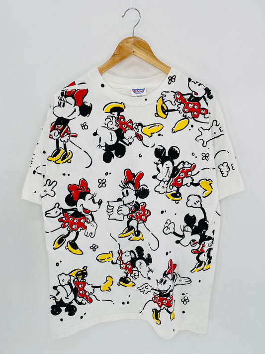Vintage DISNEY Mickey & Minnie Size One Size (Approx. XL) Vintage T-shirt  / 6068