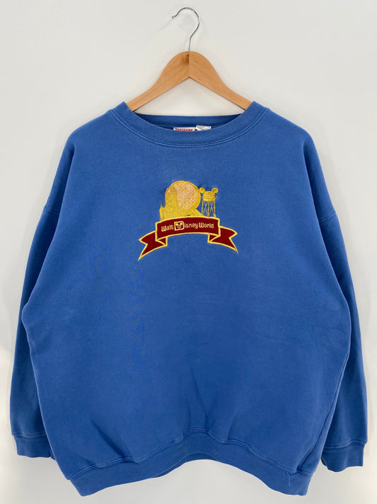 90's WALT DISNEY WORLD Size L-XL Vintage Sweat-shirt / K3130