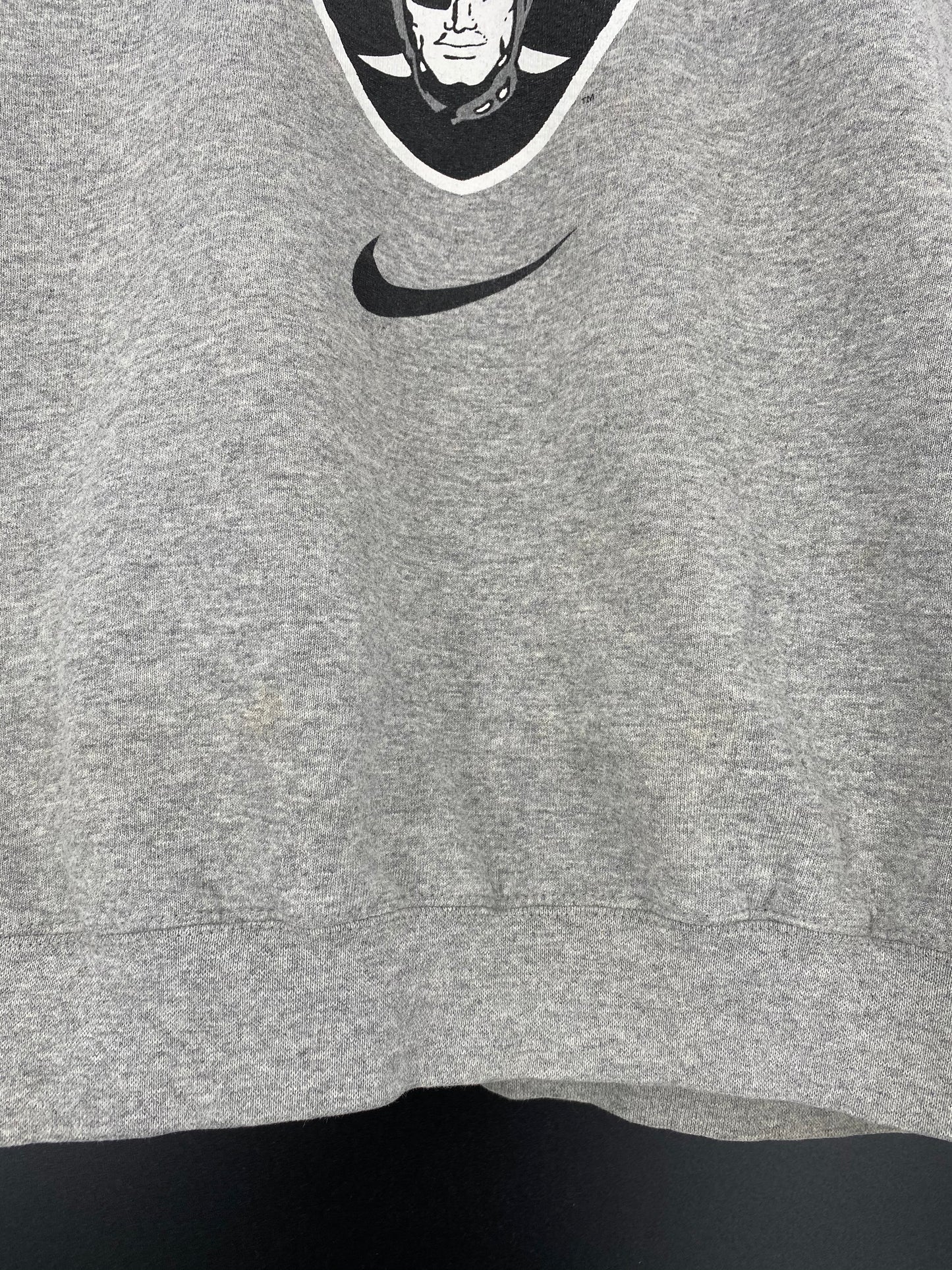 90’s NIKE RAIDERS Made in USA Size M Vintage NFL Sweat-shirt / 7913