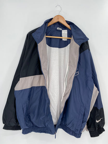 90's NIKE Size XXL Vintage Zip up Nylon-Jacket/ K574