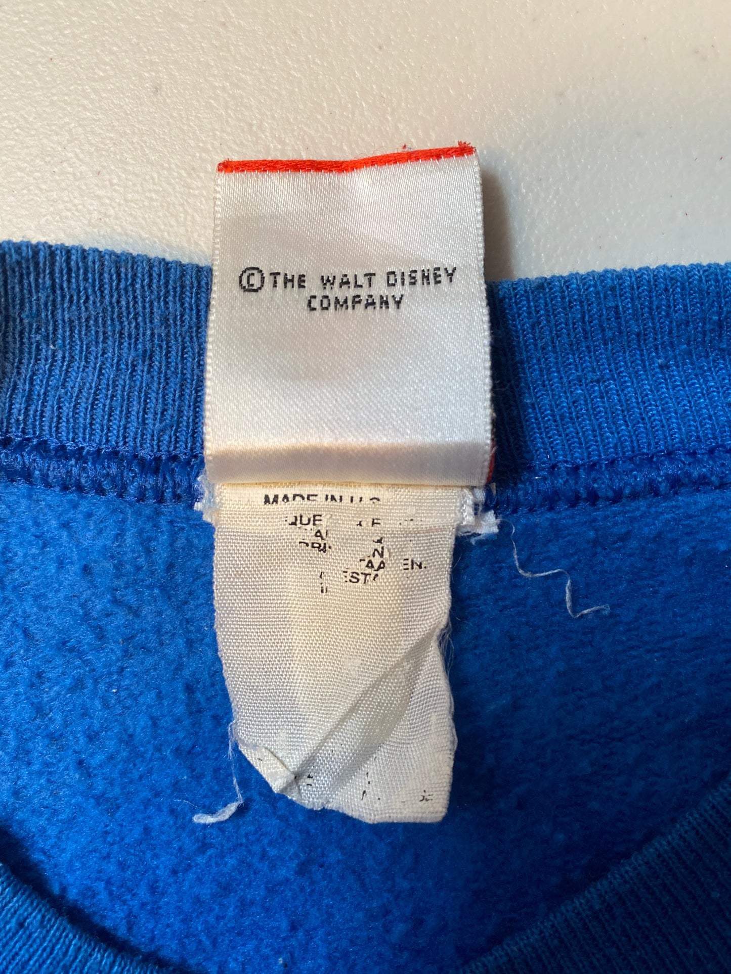 90's DISNEY TOMORROWLAND Made in USA Size No Tag (Approx.XL) Vintage Sweat-shirt / K2917