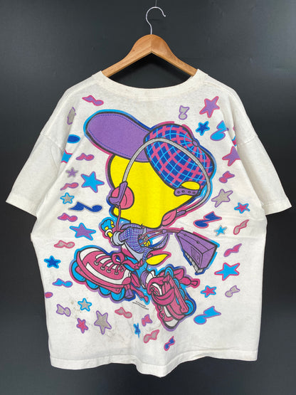 1995' LOONEY TUNES TWEETY  Size No tag (Approx.XXL) Vintage T-Shirt / K966