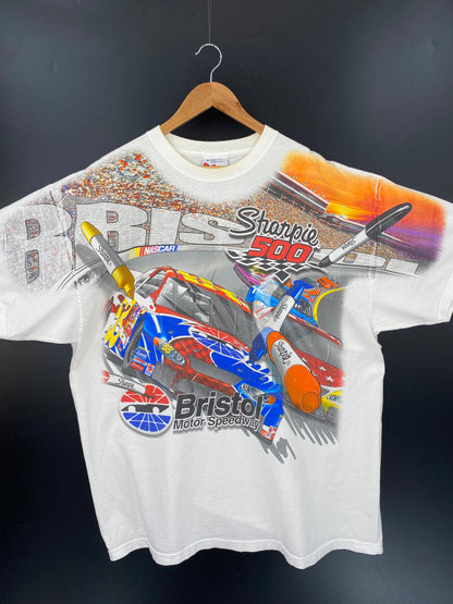 VINTAGE SHARPIE 500 BRISTOL Size XL Racing T-Shirt / K2659