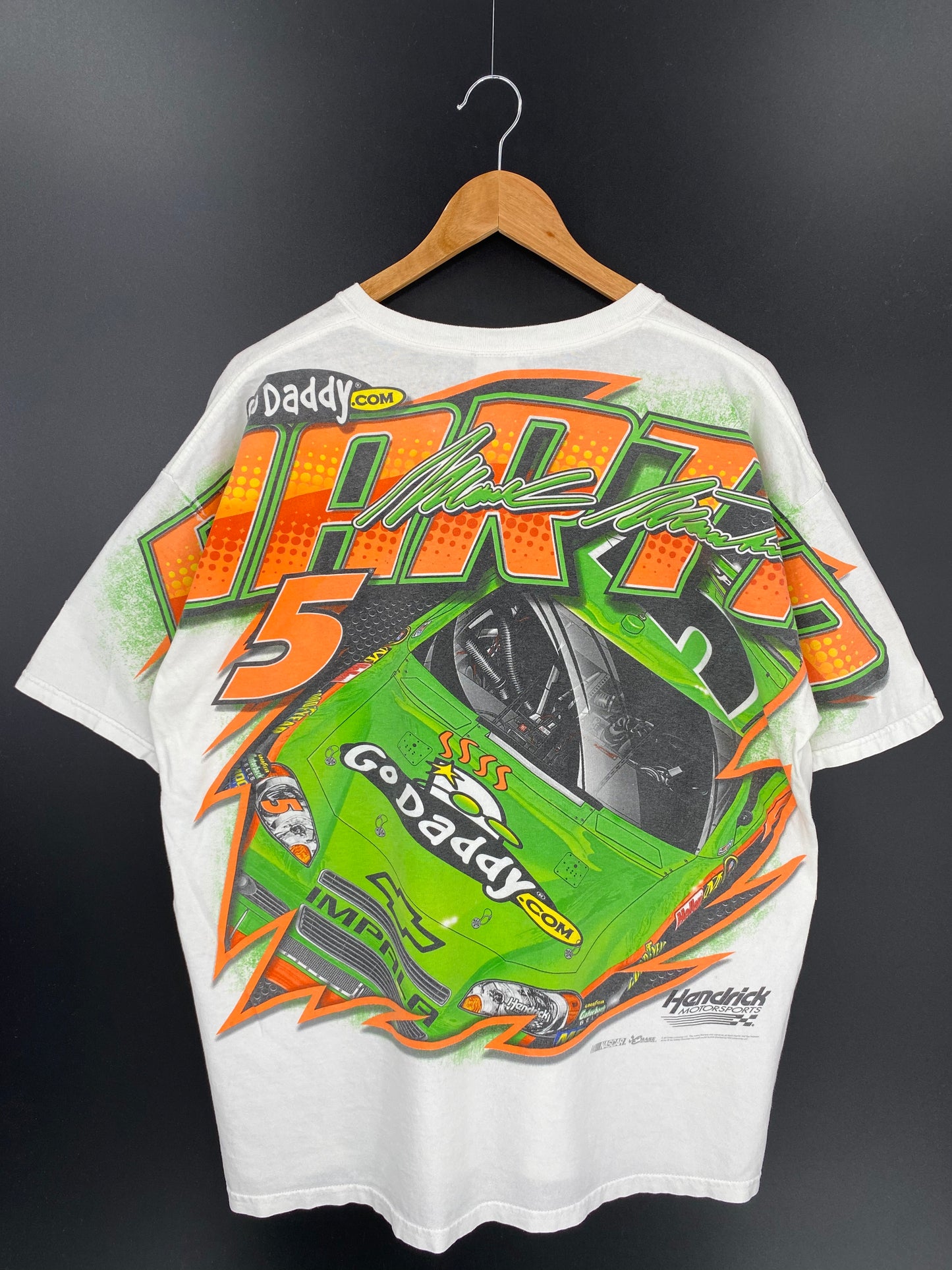 Vintage NASCAR MARK MARTIN MAXIMUM MARTIN Size XL Racing T-Shirt / K247