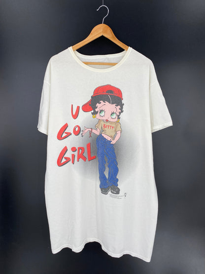 1998 BETTY BOOP Size No Tag (Approx. XXL) Vintage T-Shirt / E683