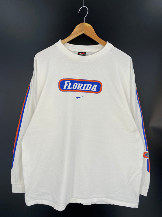 90’s NIKE FLORIDA Size XL Vintage College Long Sleeve T-Shirt / A9488