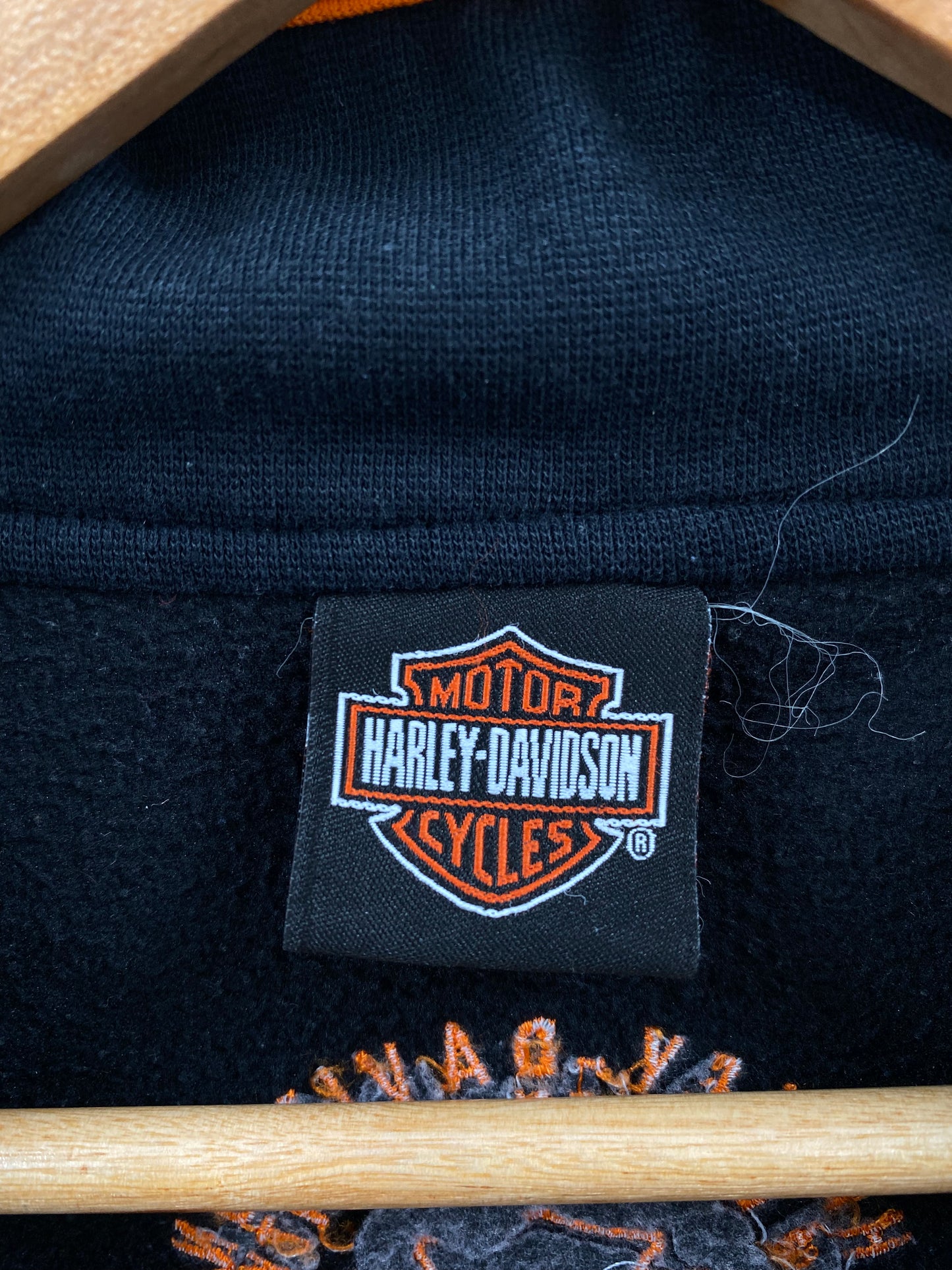 Vintage HARLEY DAVIDSON Approx. Size XL Half Zip Sweat-shirt / K3975
