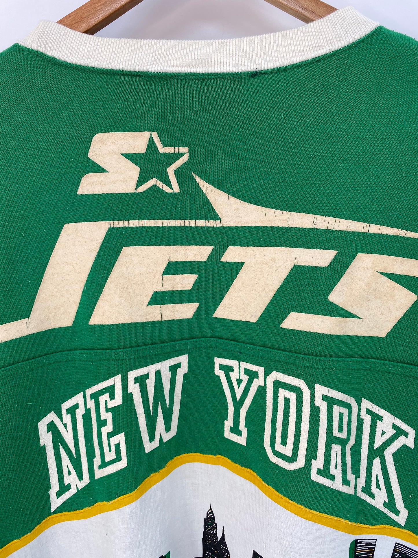 90's STARTER NY JETS Size XL Vintage NFL Sweat-shirt / 8992