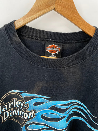 90’s HARLEY DAVIDSON Made in USA Size XL Vintage Long Sleeve T-Shirt / E523
