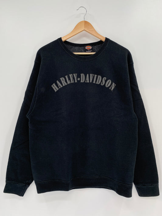 90’s HARLEY DAVIDSON MADE IN USA Size L Vintage Sweat-Shirts / K1511