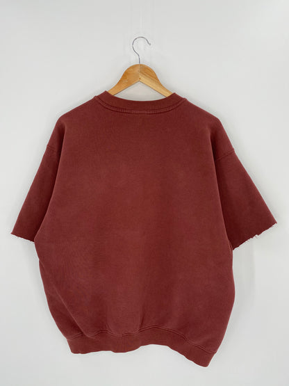 90’s NIKE Made in USA Size L Cut Off Sleeves Vintage Sweat-shirt / 7518