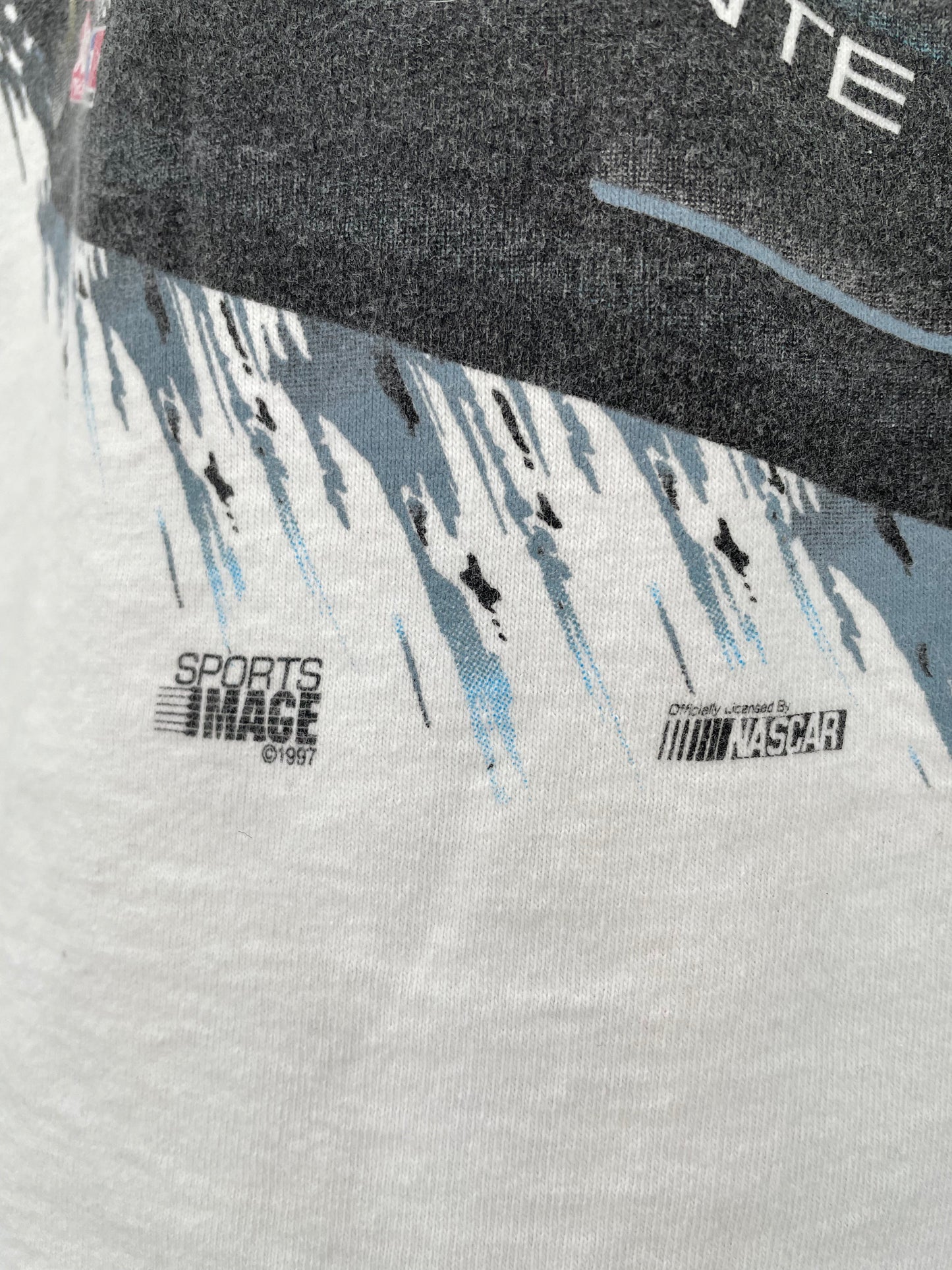 1997 NASCAR DU PONT CHROMA PREMIER RACING Size L Vintage Racing T-shirt / A5823