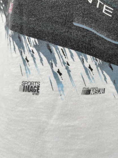 1997 NASCAR DU PONT CHROMA PREMIER RACING Size L Vintage Racing T-shirt / A5823