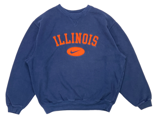 90's Nike x Illinois Vintage Sweat-Shirt / 3018