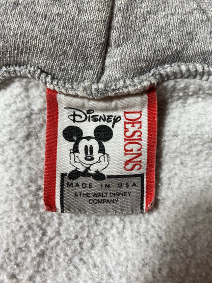 90’s DISNEY EPCOT MICKEY Made in USA Size L-XL Vintage Zip-up Hoodie Sweat-shirt / A5019