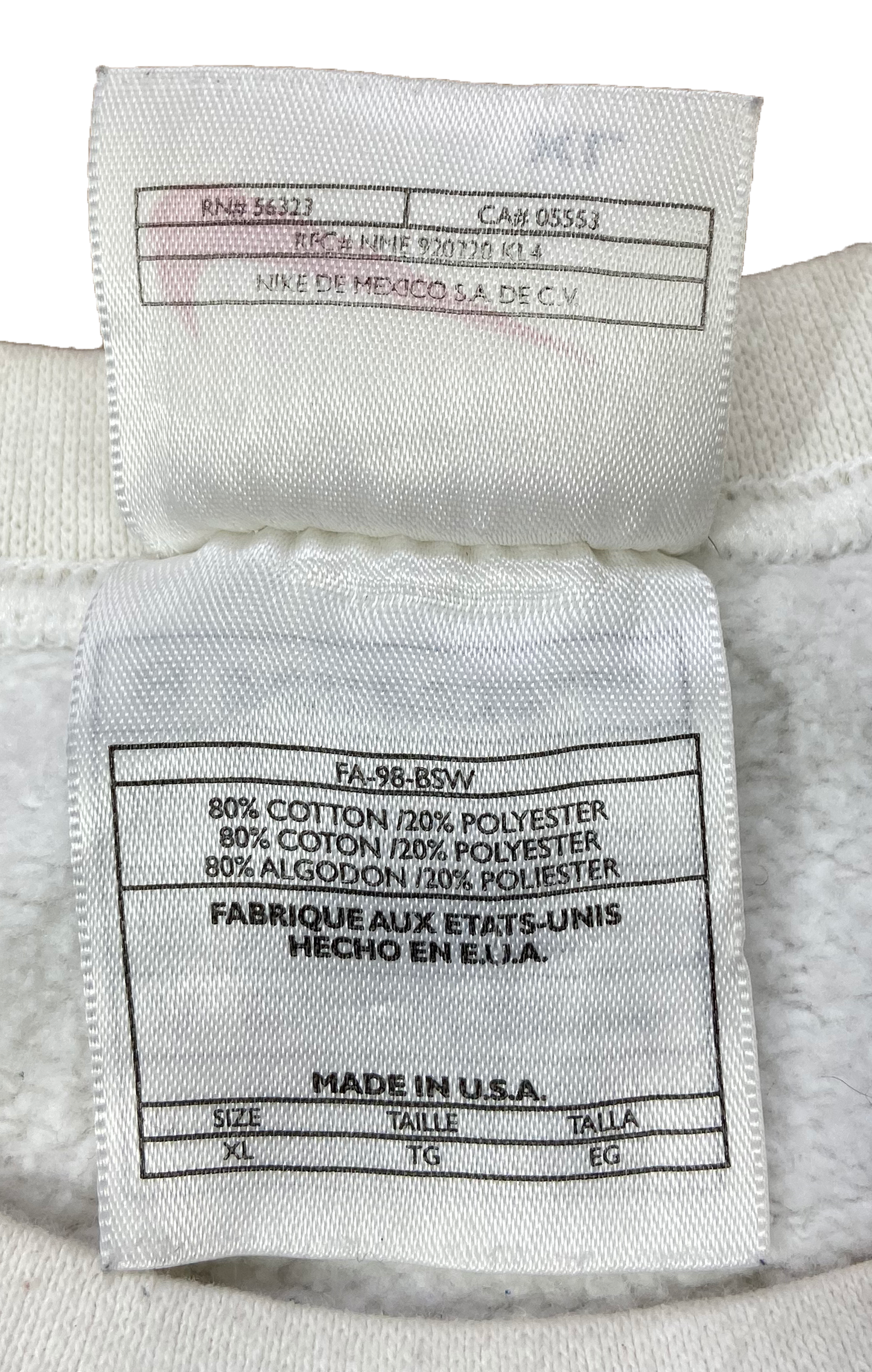 90's Nike Athletics Center Logo Made in USA Vintage Sweat-Shirt / 3030