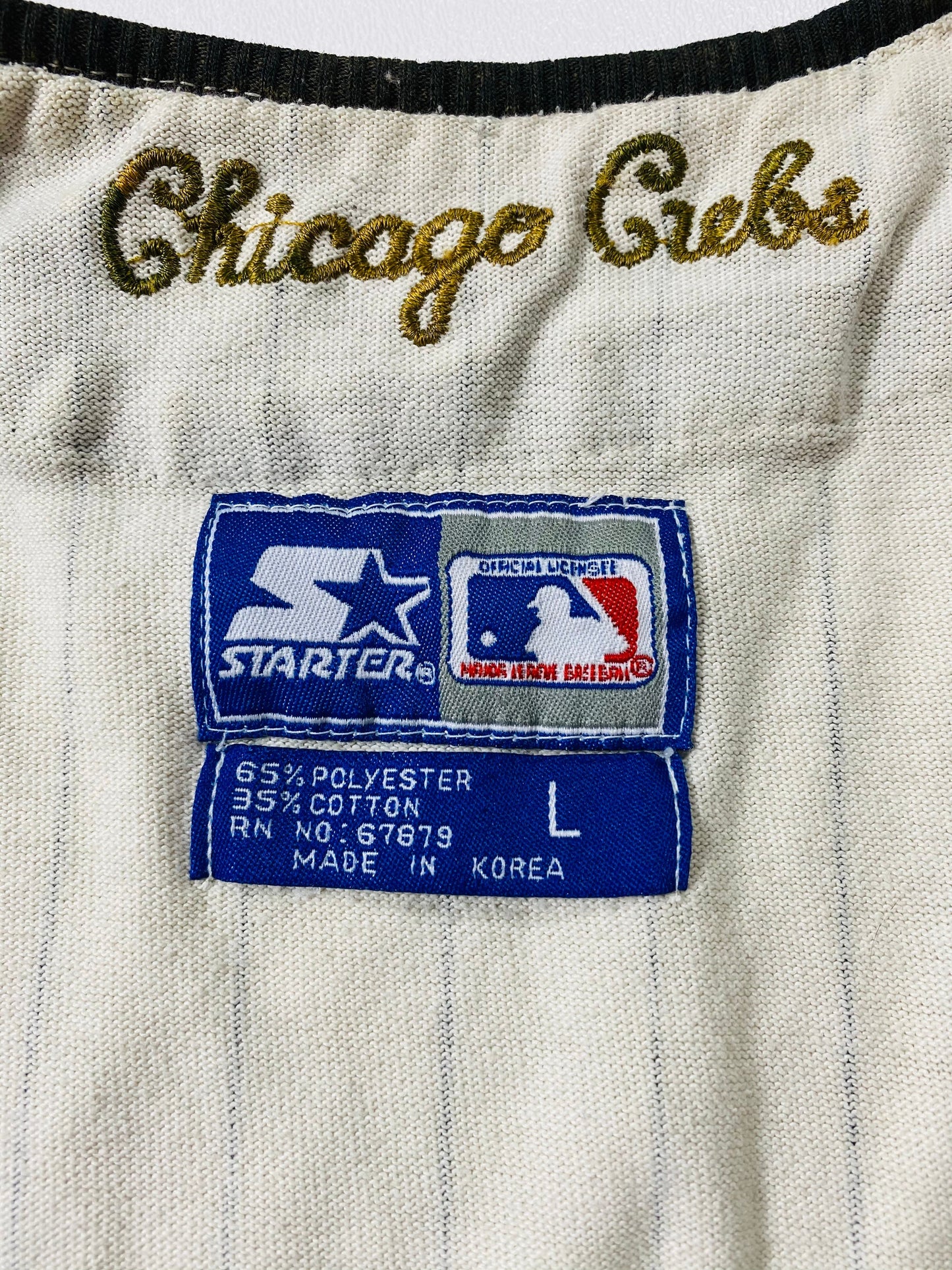 .90's STARTER x CHICAGO CUBS Size L Vintage MLB Baseball-Shirt / A8984