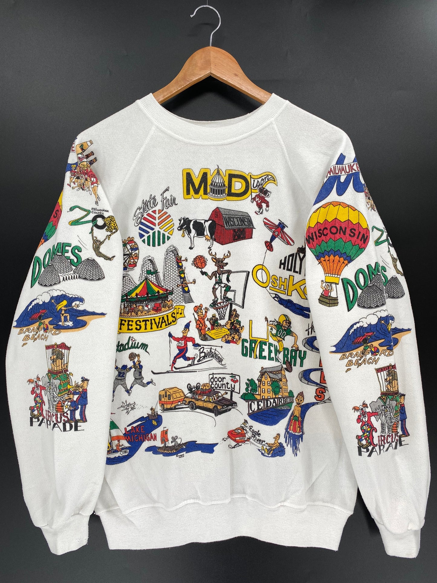 80’s WISCONSIN STATE FAIR Made in USA Size L Sweat-Shirt / E5546S