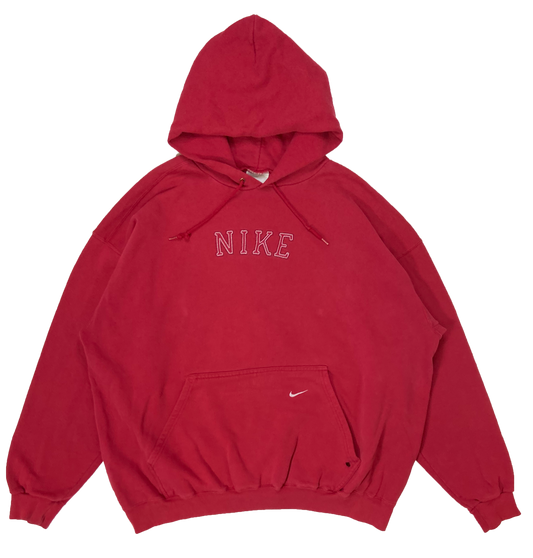 90's Nike Center Logo Vintage Hoodie Sweat-Shirt / 3086