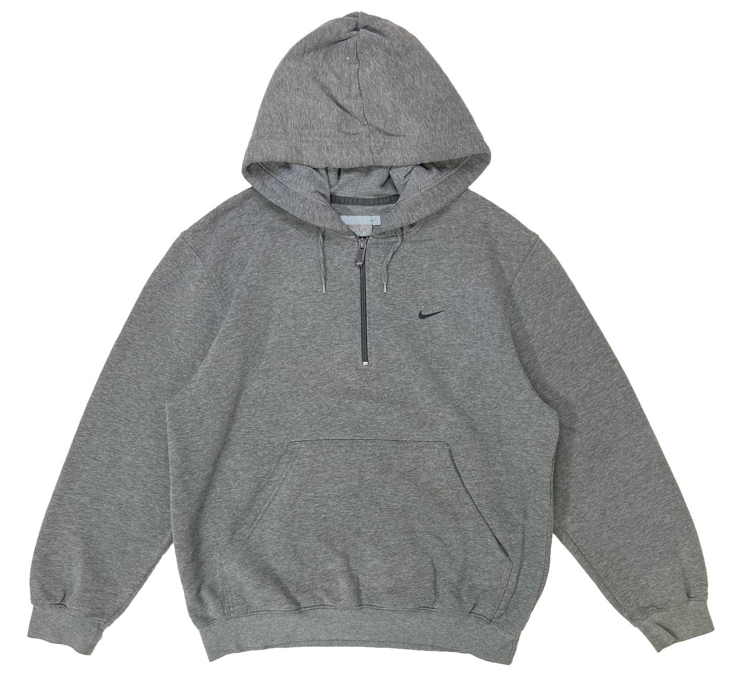 00' Nike Mini Swoosh Half-Zip Hoodie Vintage Sweat-Shirt / 3089