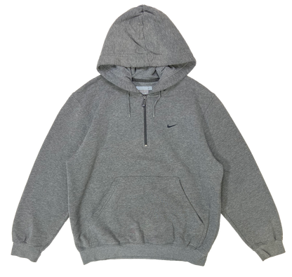 00' Nike Mini Swoosh Half-Zip Hoodie Vintage Sweat-Shirt / 3089