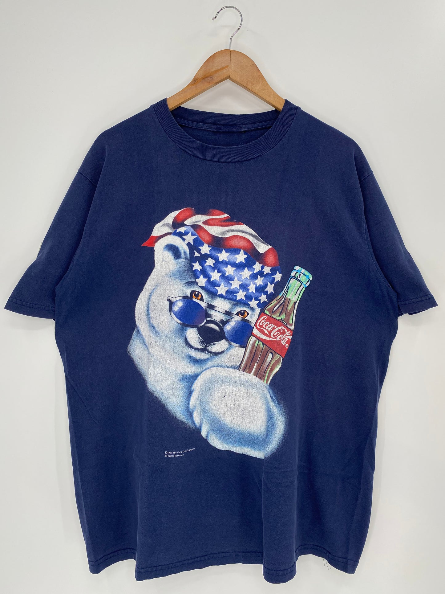 1995' COCA-COLA  Size No tag(Approx. XL) Vintage T-Shirt /k63