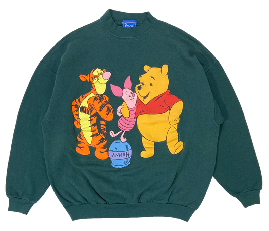 90's  Winnie the Pooh Made in USA Disney Vintage Sweat-Shirt / 3102