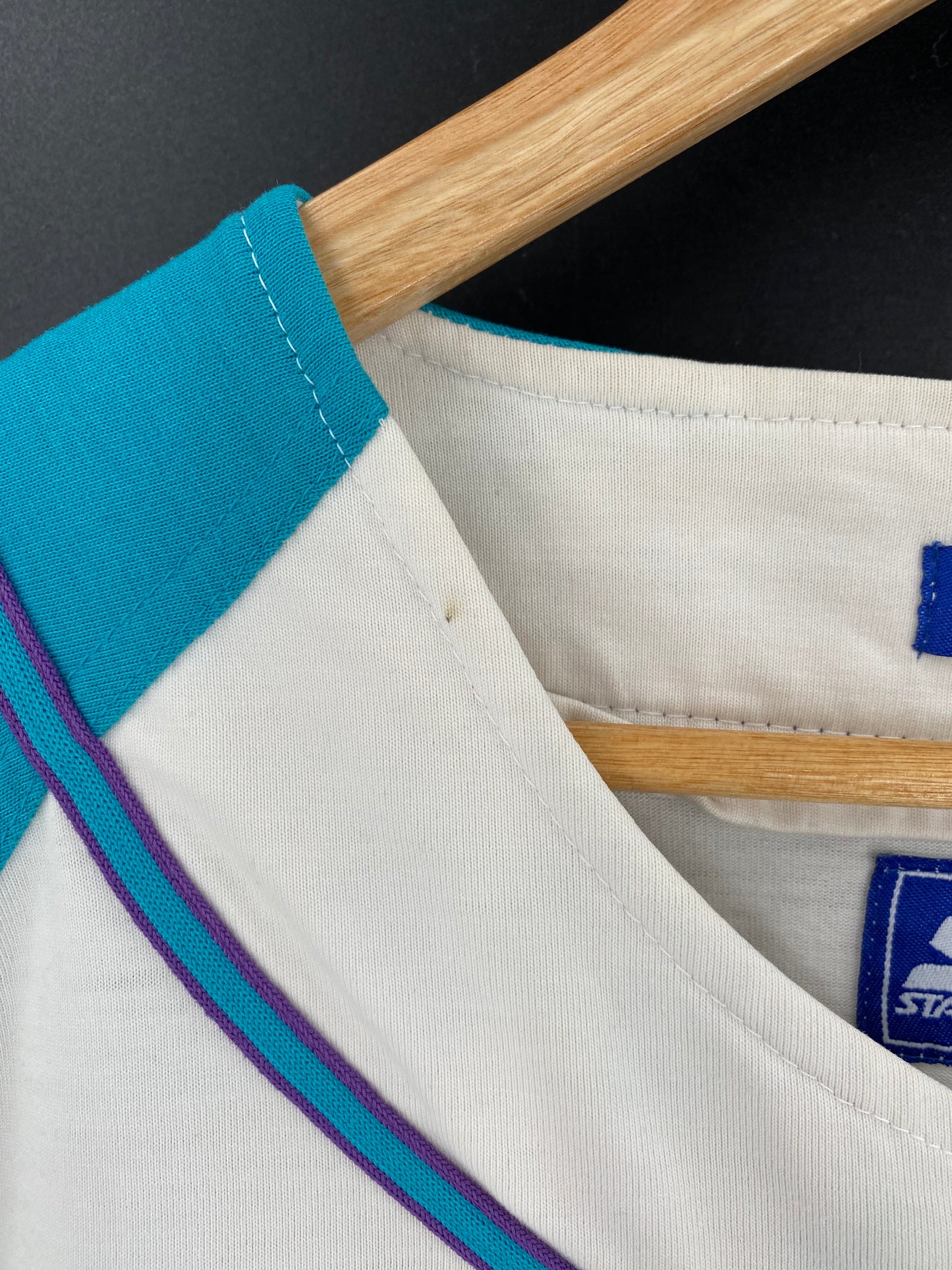 90's STARTER Charlotte Hornets Size L Vintage NBA T-Shirt / 7920