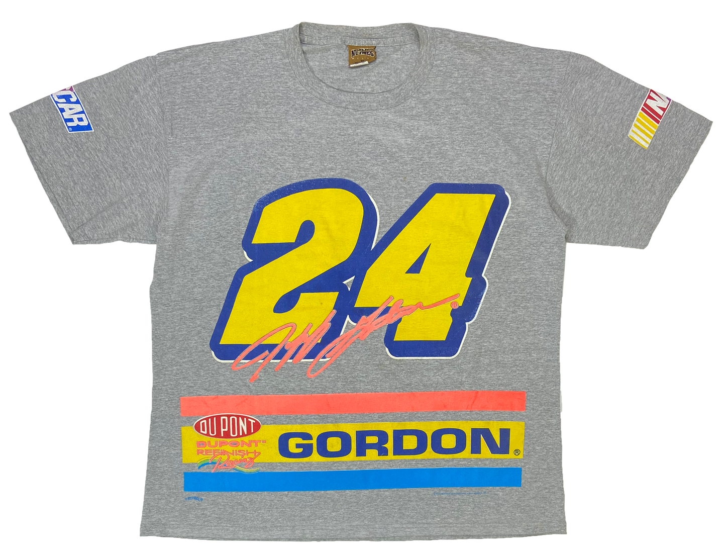 1996' Jeff Gordon Du Pont Made in USA Vintage Racing T-Shirt / 3132