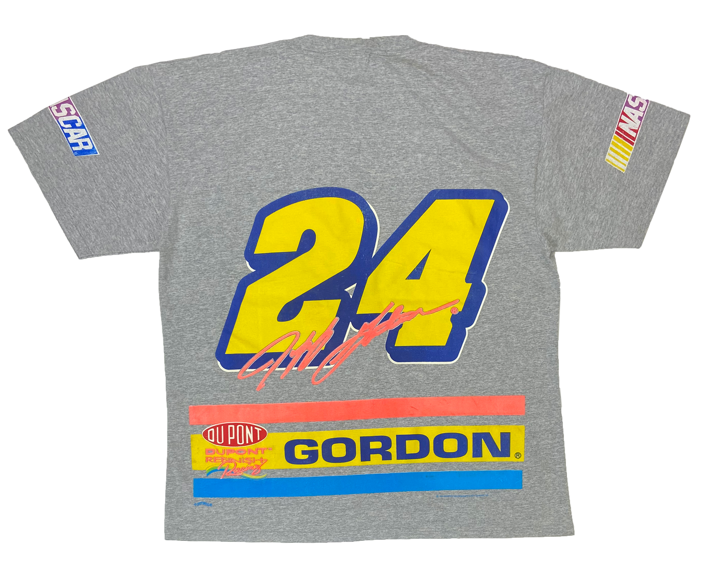 1996' Jeff Gordon Du Pont Made in USA Vintage Racing T-Shirt / 3132