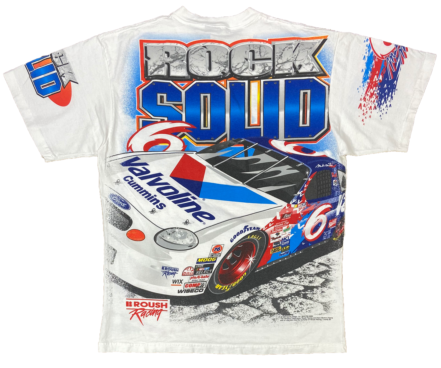 1999' Mark Martin Made in USA NASCAR Vintage Racing T-Shirt / 3133