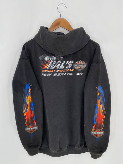 Vintage HARLEY DAVIDSON Size XL Hoodie Sweat-shirt / 6658