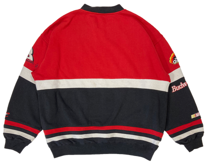 Vintage HASE Bud King of Beers NASCAR Racing Sweat-Shirts / 3145