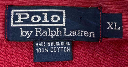 90's POLO RALPH LAUREN Size XL  Half-Zip Vintage Sweat-Shirt / k192