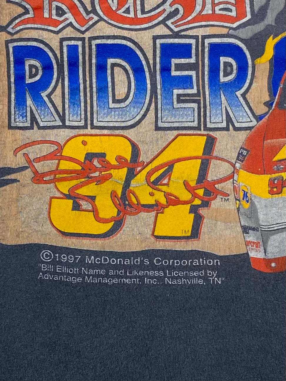 1997 MCDONALD’S Made in USA Size XL Vintage Racing T-shirt  / 6067