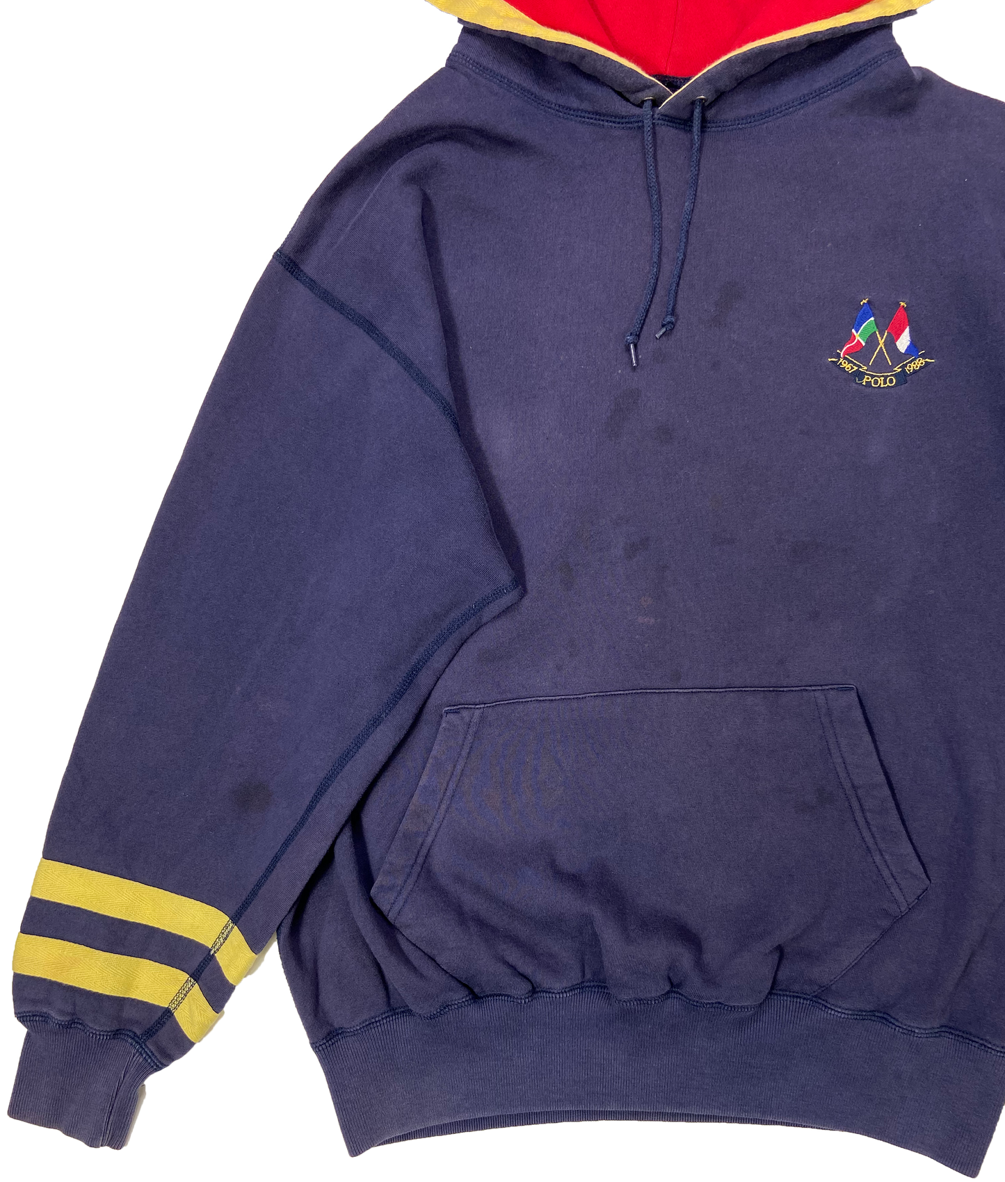 90's POLO RALPH LAUREN Size M  Hoodie Vintage Sweat-Shirt / k196