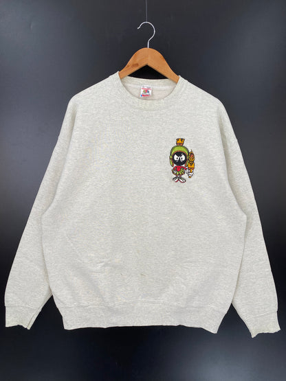 90’s LOONEY TUNES MARVIN Made in USA Size XL Vintage Sweat-shirt / K2718