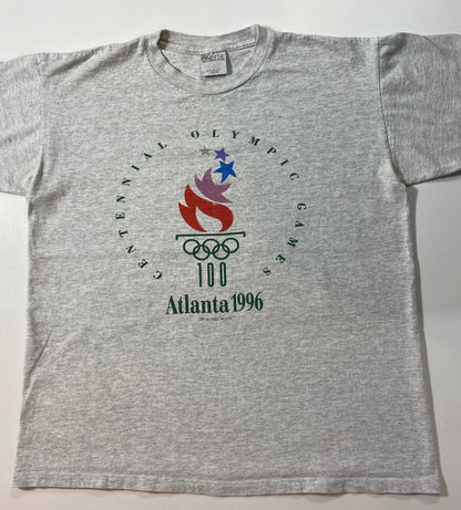 1996 ATLANTA OLYMPIC Made in USA Size L Vintage T-Shirt / 6673