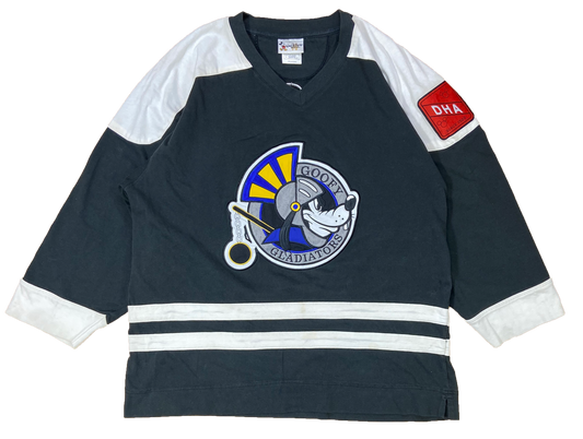Vintage Goofy Disney 3/4 Sleeve Hockey T-Shirt / 3218