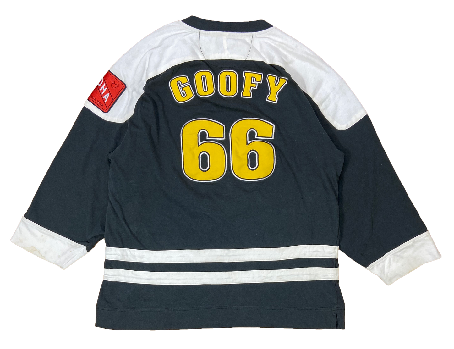 Vintage Goofy Disney 3/4 Sleeve Hockey T-Shirt / 3218