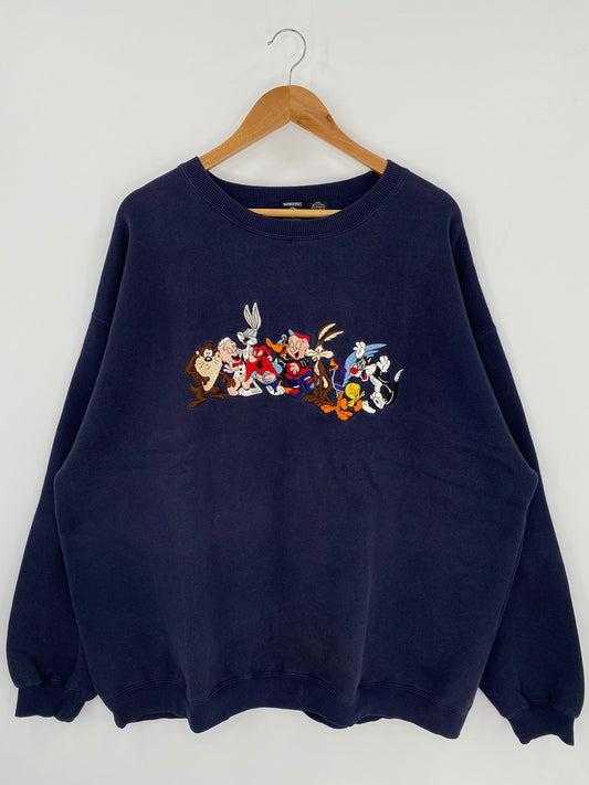 1996 LOONEY TUNES Size XXL Vintage Sweat-shirt / A286
