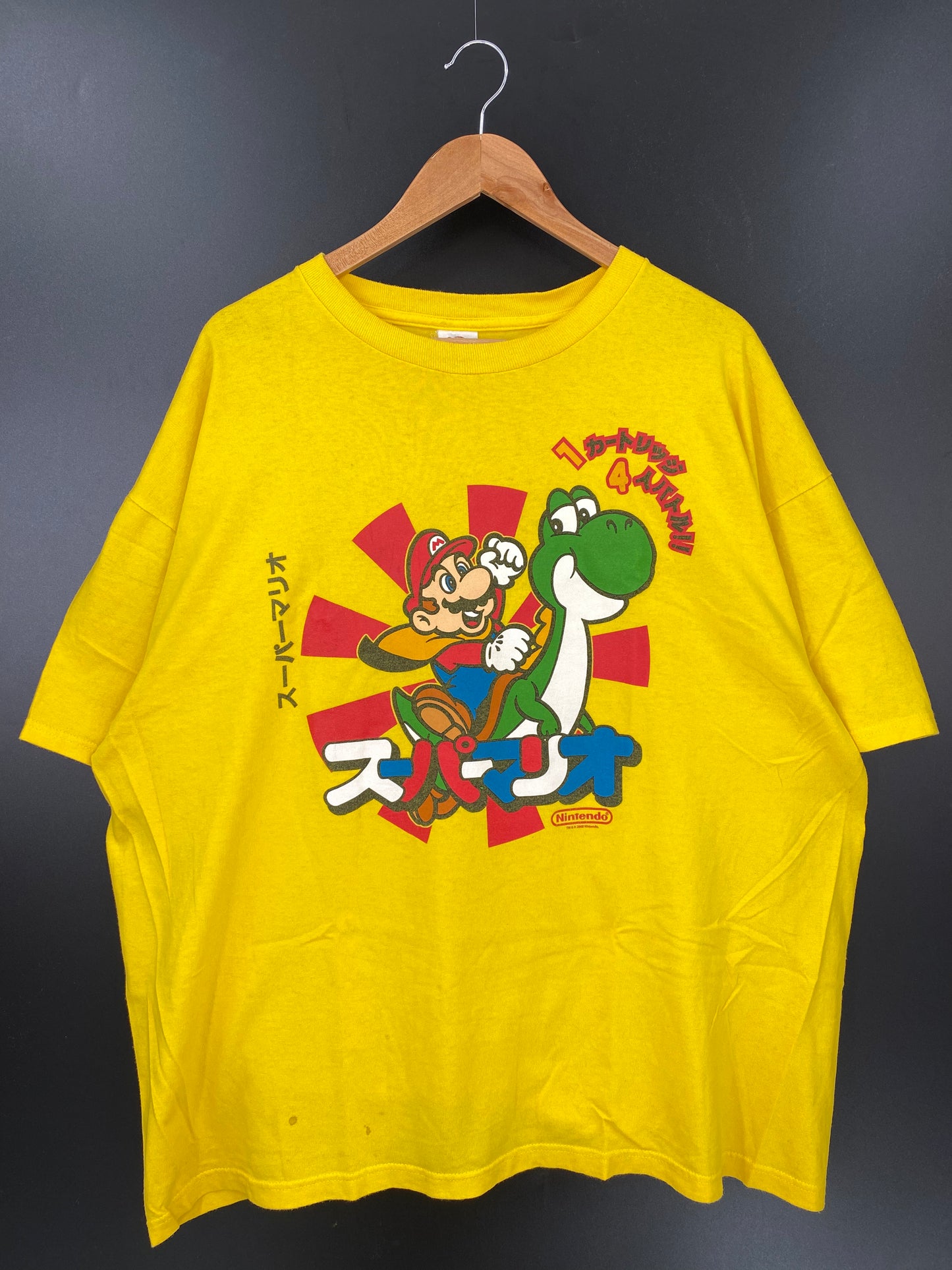 2008 NINTENDO MARIO Size XXL Vintage T-Shirt / K2459