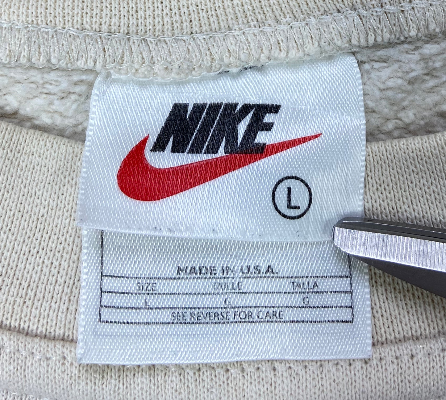 90's Nike Center Logo Made in USA Vintage Sweat-Shirt / 3241