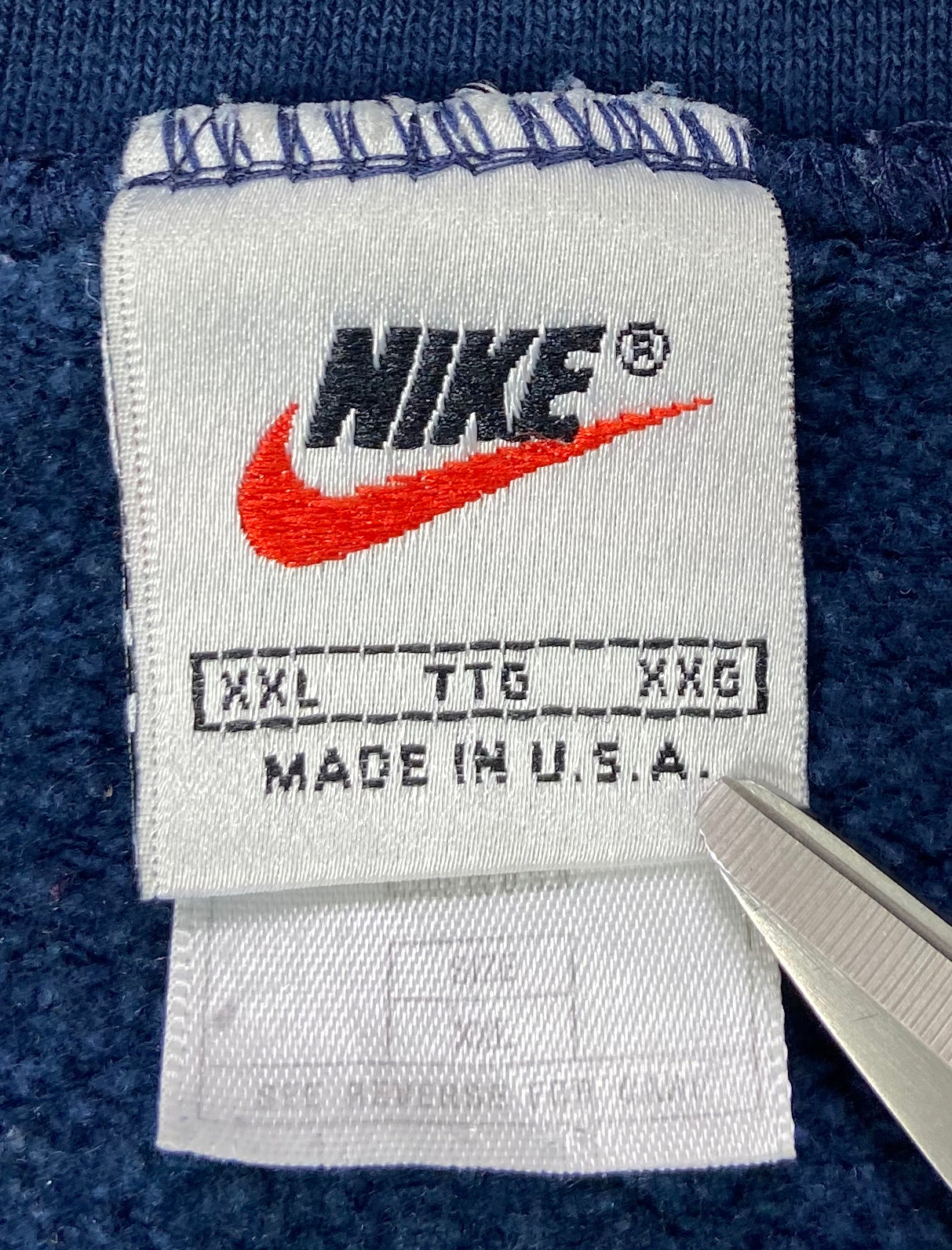 90's Nike Mini Logo Made in USA Vintage Sweat-Shirt / 3242